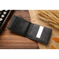 Foldable Leather Wallet with Money Clip